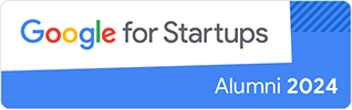 We’re part of the Google for Startups 2024 alumni @GoogleStartups, connecting startups with the right people, products and best practices to help them grow.